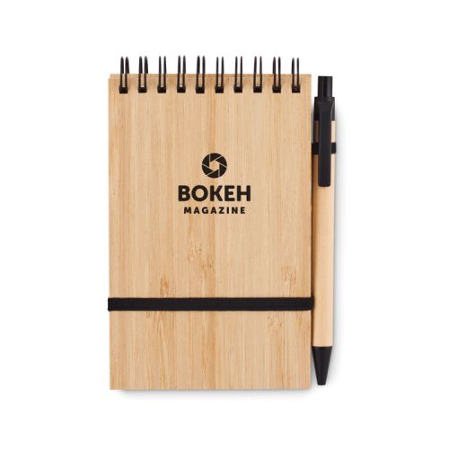 Bamboo notebook A6 incl. pen - Image 1